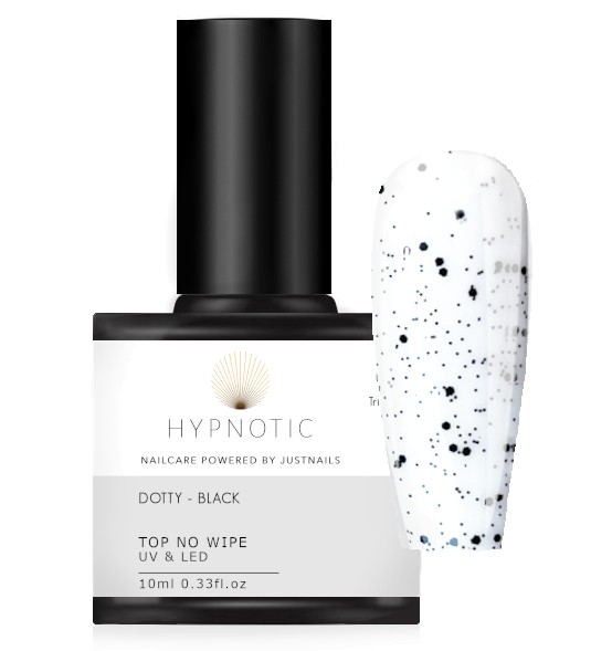 HYPNOTIC Top Finish Gel No wipe - Dotty Black