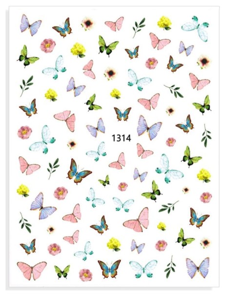 JUSTNAILS Sticker Butterfly 1314