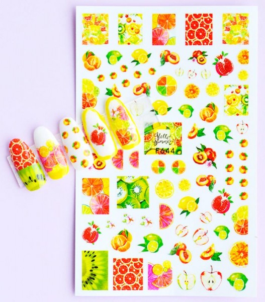 JUSTNAILS Sticker selbstklebend Fruits Summer